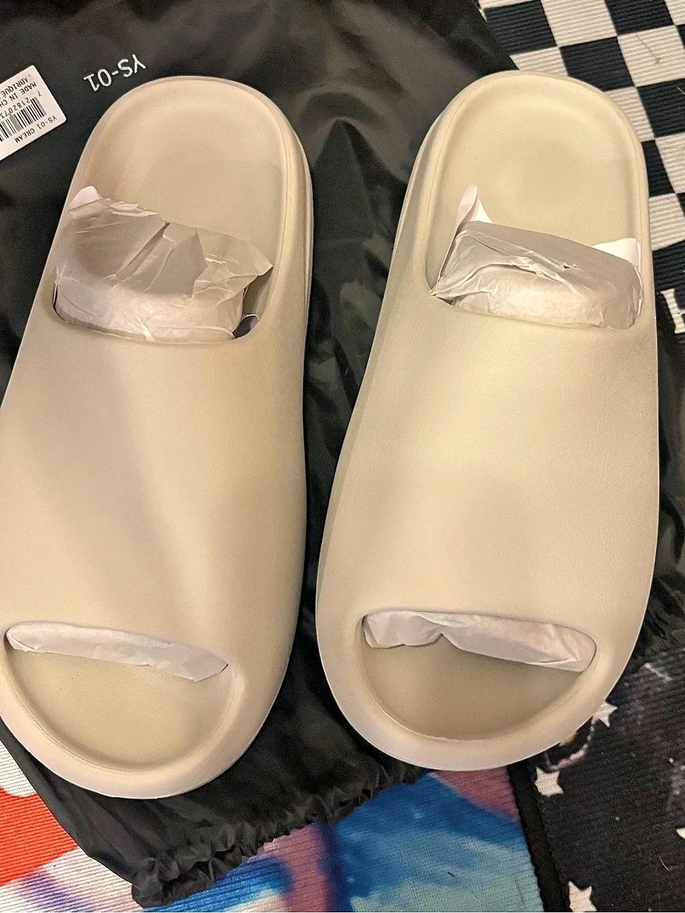 YS-01 Cream Slide Sandals US 11 NWT